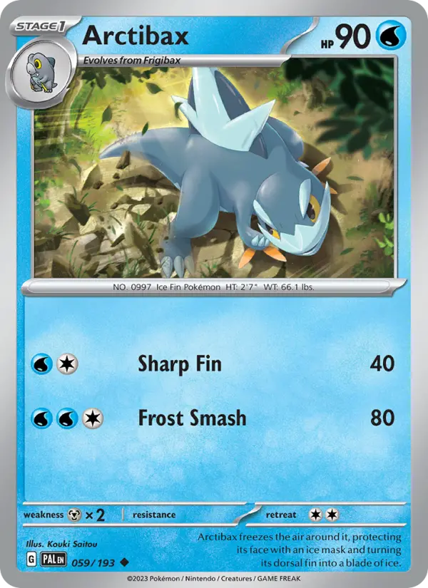 Arctibax — Paldea Evolved card #059