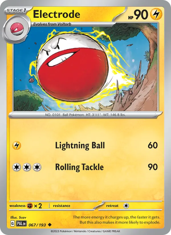 Electrode — Paldea Evolved card #067