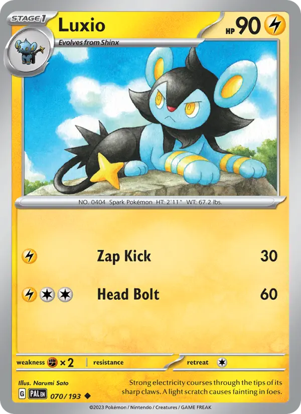 Luxio — Paldea Evolved card #070