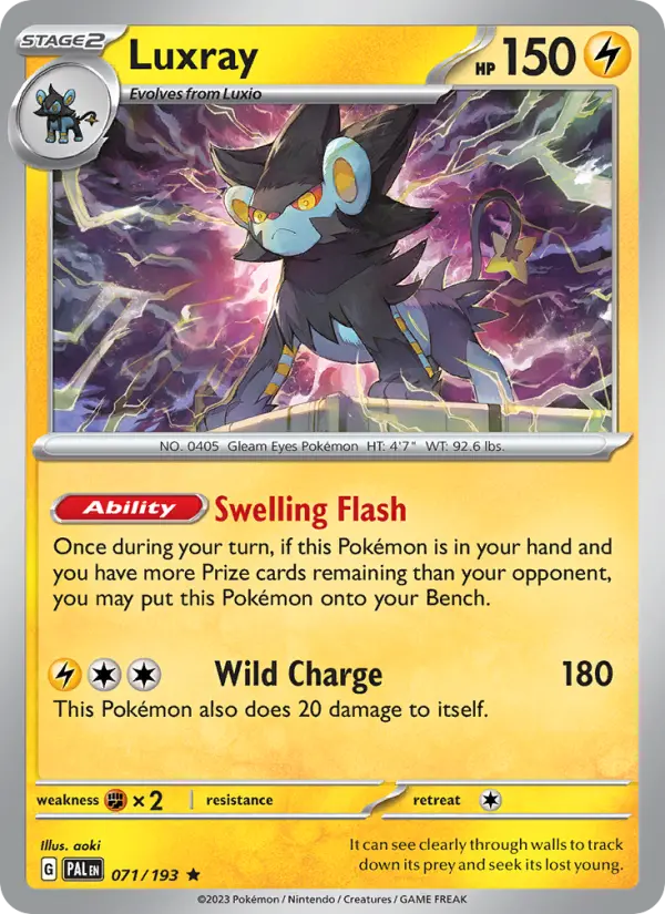 Luxray — Paldea Evolved card #071