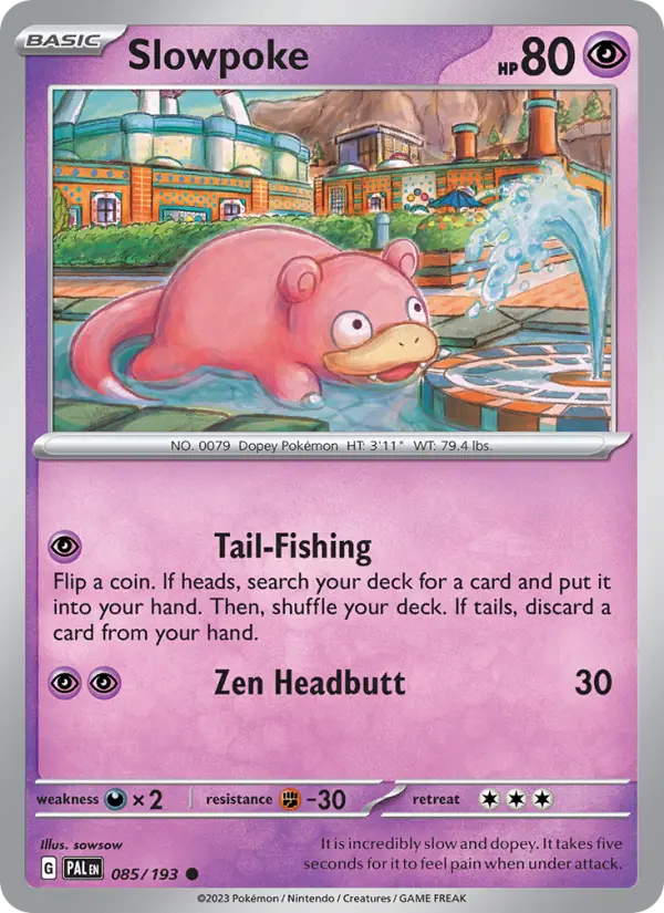 Slowpoke — Paldea Evolved card #085
