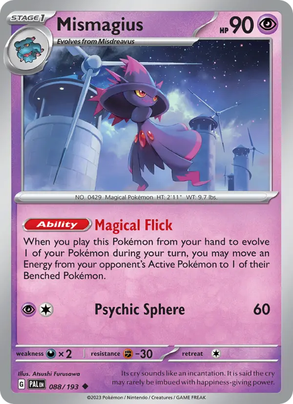 Mismagius — Paldea Evolved card #088