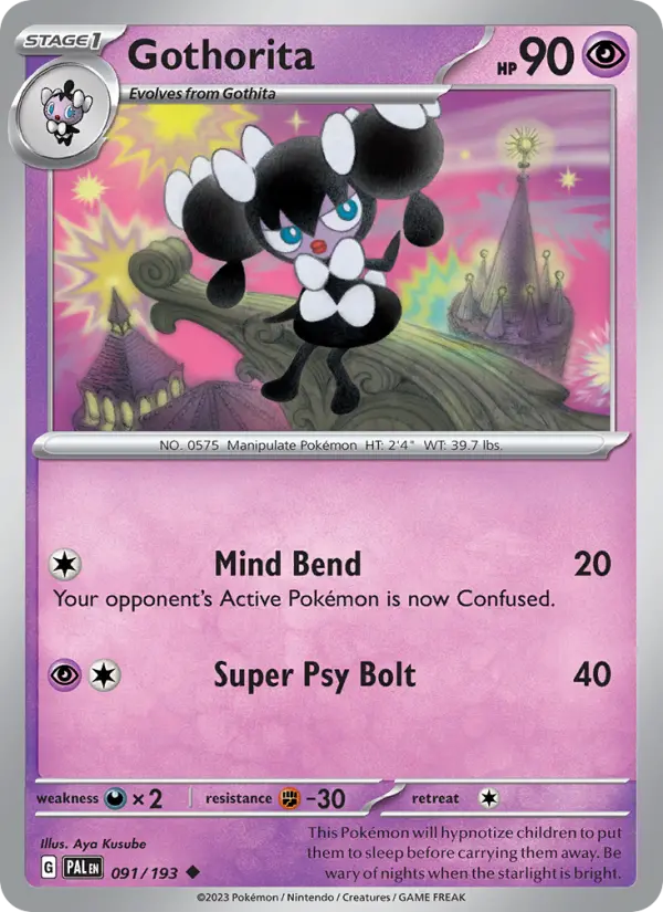 Gothorita — Paldea Evolved card #091