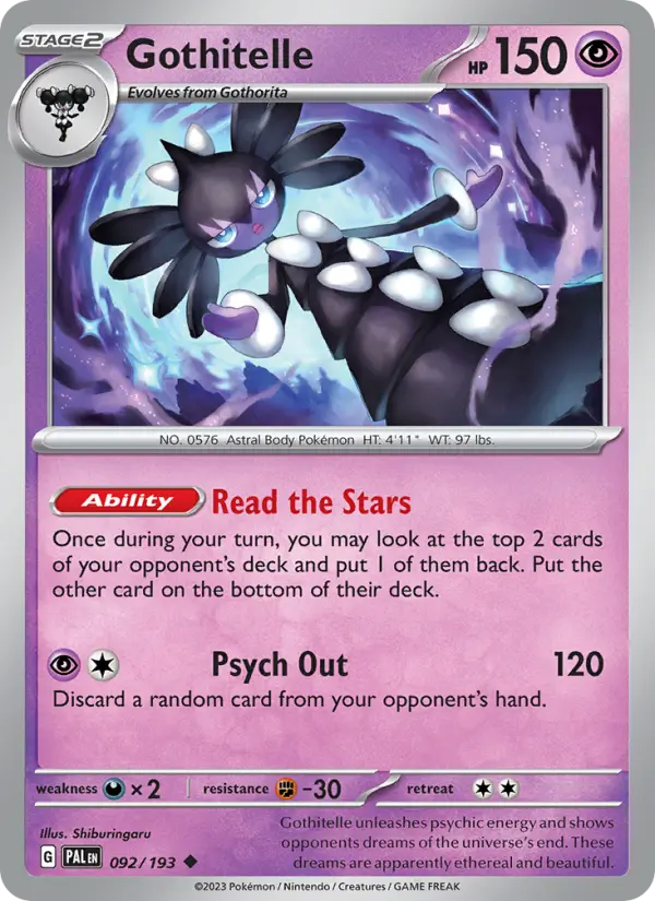 Gothitelle — Paldea Evolved card #092