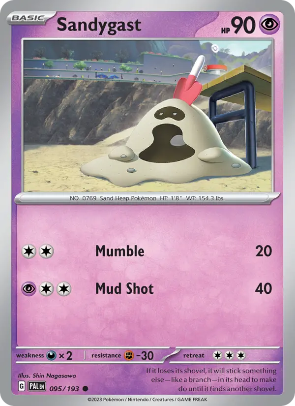 Sandygast — Paldea Evolved card #095