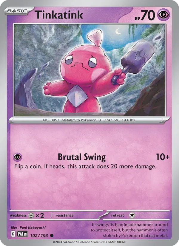 Tinkatink — Paldea Evolved card #102
