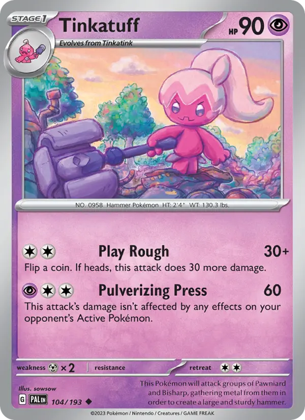 Tinkatuff — Paldea Evolved card #104