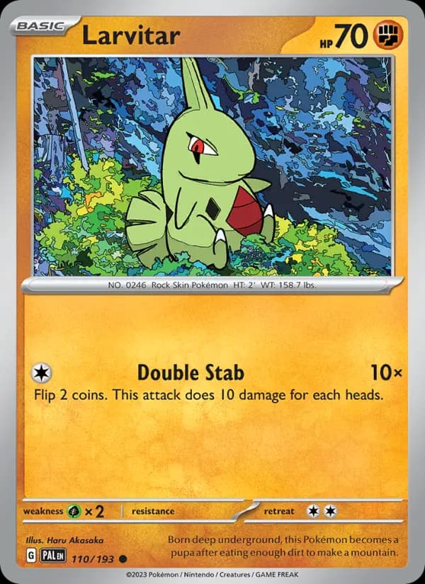 Larvitar — Paldea Evolved card #110