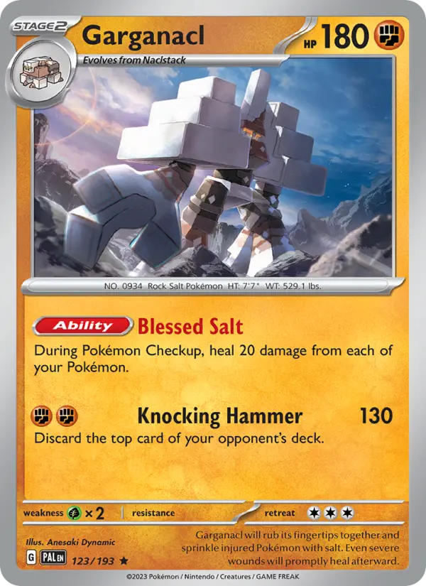Garganacl — Paldea Evolved card #123