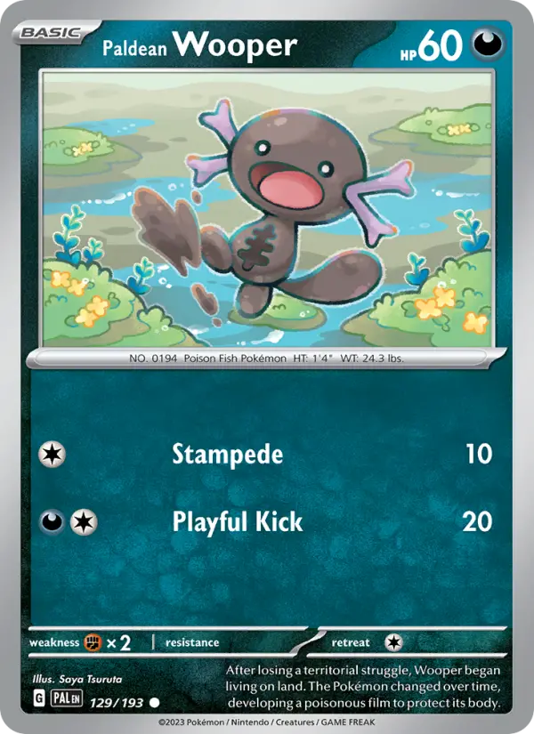 Paldean Wooper — Paldea Evolved card #129