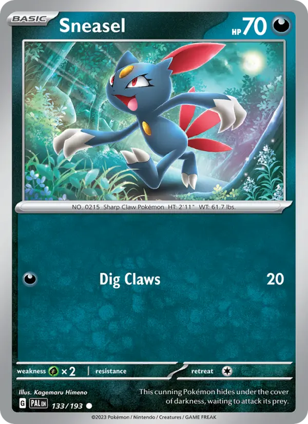 Sneasel — Paldea Evolved card #133