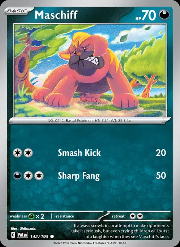 Maschiff — Paldea Evolved card #142