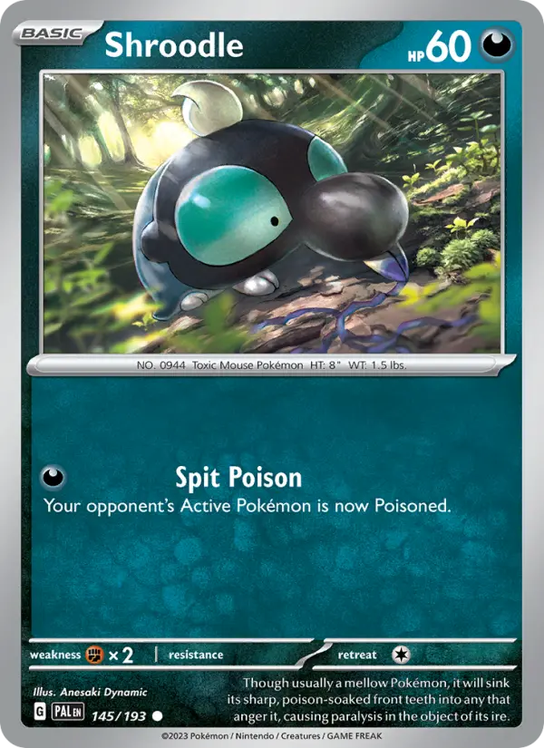 Shroodle — Paldea Evolved card #145