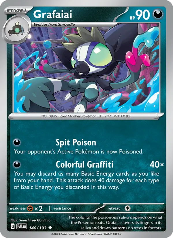 Grafaiai — Paldea Evolved card #146