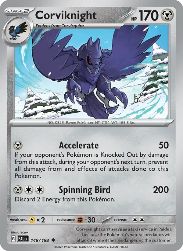 Corviknight — Paldea Evolved card #148