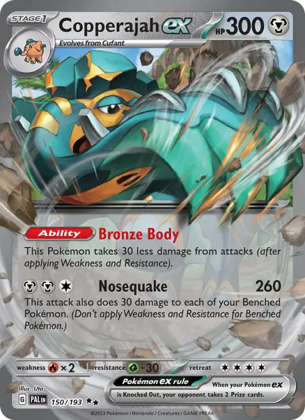 Copperajah ex — Paldea Evolved card #150