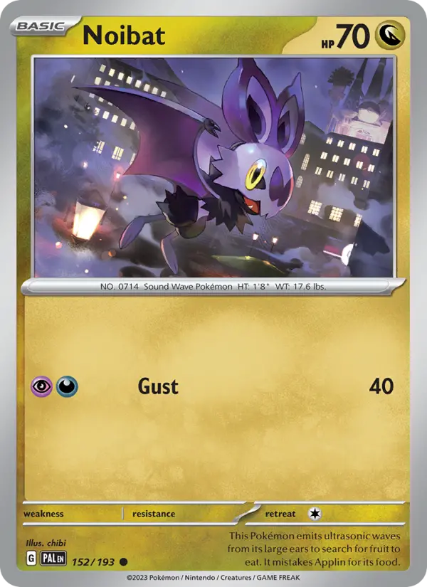 Noibat — Paldea Evolved card #152