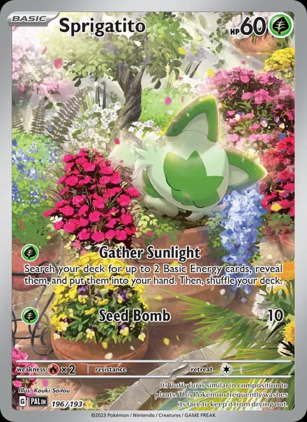 Sprigatito — Paldea Evolved card #196