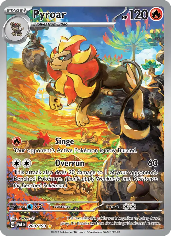 Pyroar — Paldea Evolved card #200