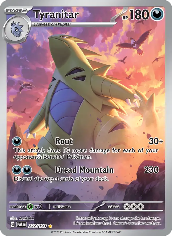 Tyranitar — Paldea Evolved card #222