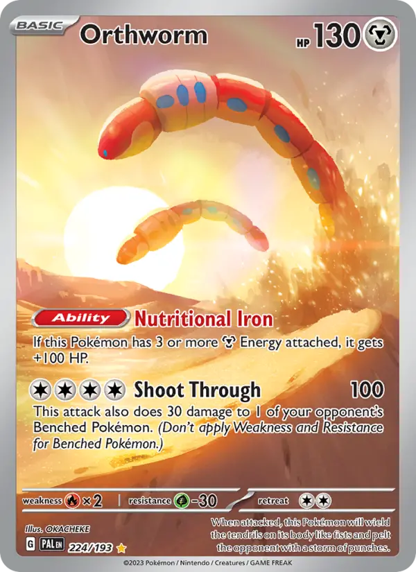 Orthworm — Paldea Evolved card #224