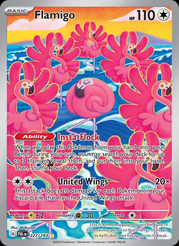Flamigo — Paldea Evolved card #227