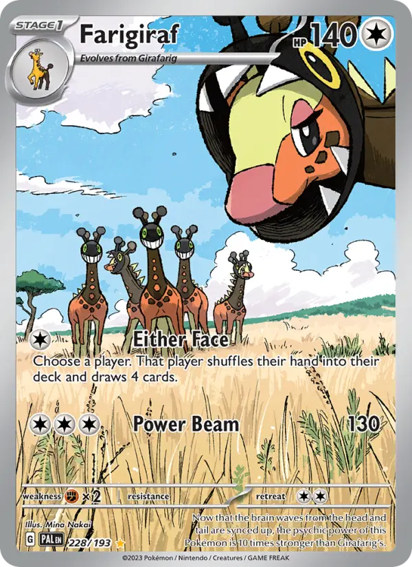 Farigiraf — Paldea Evolved card #228