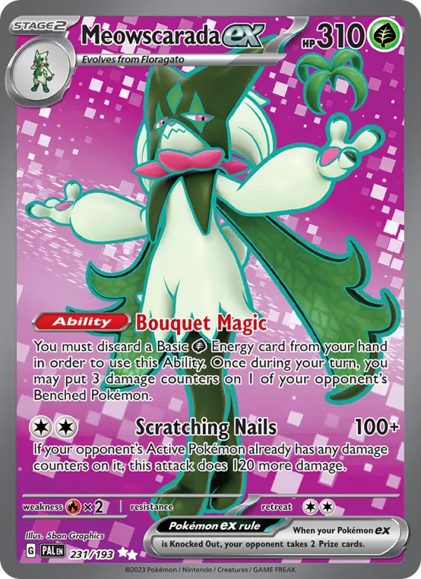 Meowscarada ex — Paldea Evolved card #231