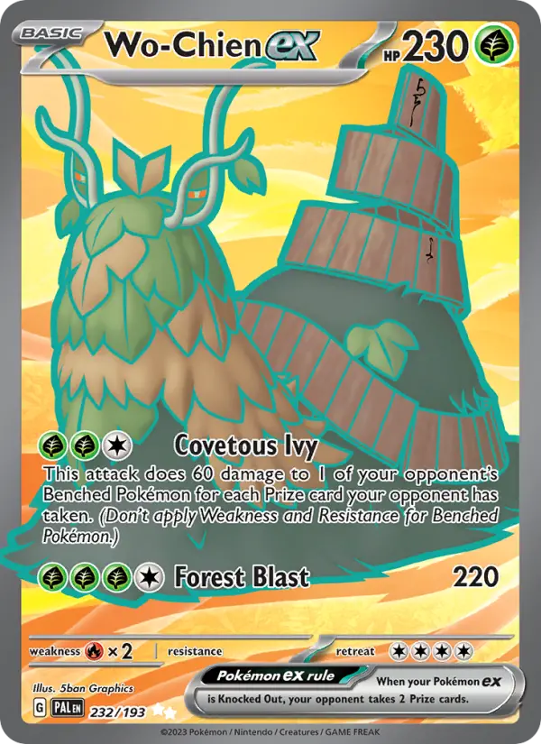 Wo-Chien ex — Paldea Evolved card #232