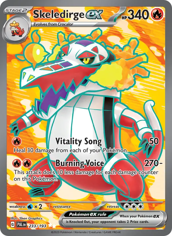 Skeledirge ex — Paldea Evolved card #233