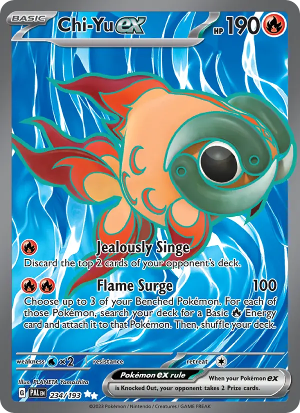 Chi-Yu ex — Paldea Evolved card #234