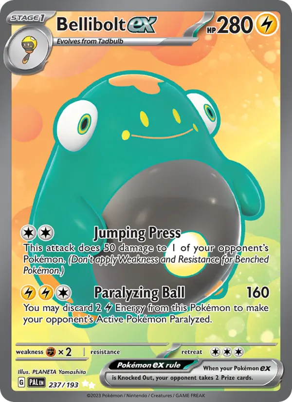Bellibolt ex — Paldea Evolved card #237
