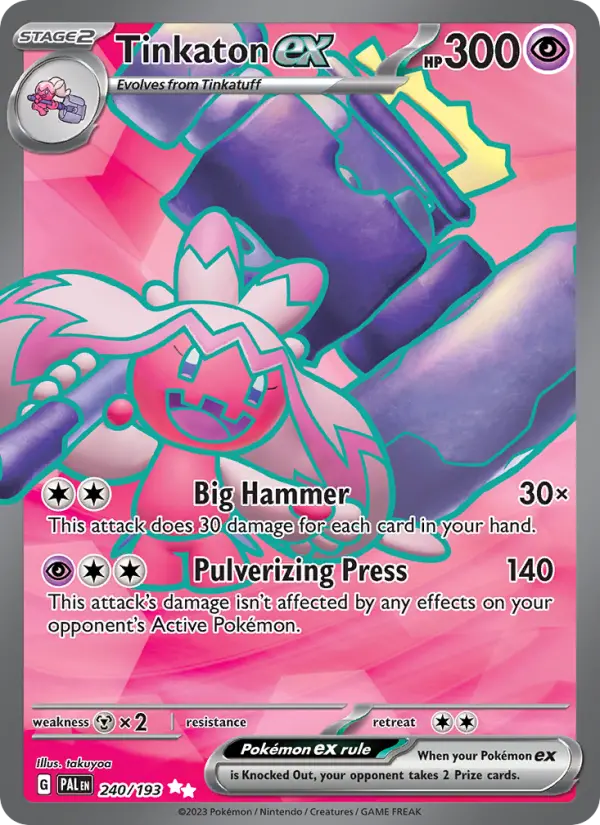 Tinkaton ex — Paldea Evolved card #240