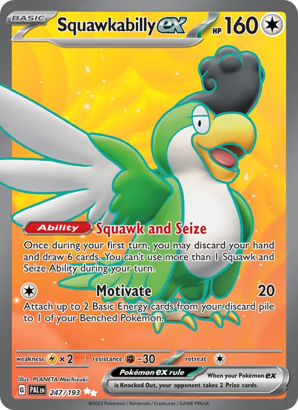 Squawkabilly ex — Paldea Evolved card #247