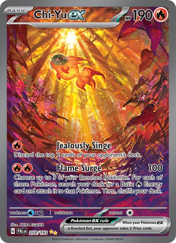 Chi-Yu ex — Paldea Evolved card #259