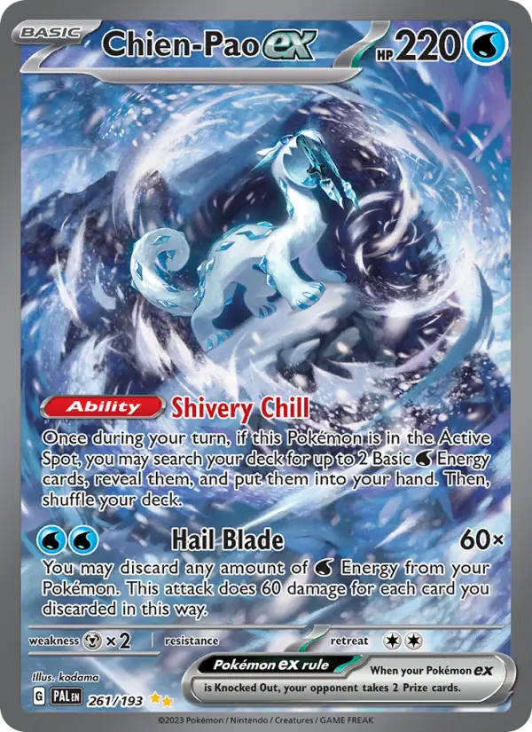 Chien-Pao ex — Paldea Evolved card #261