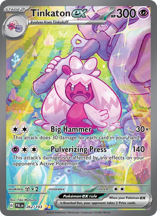 Tinkaton ex — Paldea Evolved card #262