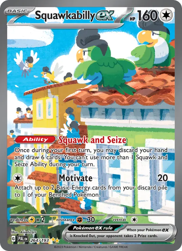 Squawkabilly ex — Paldea Evolved card #264