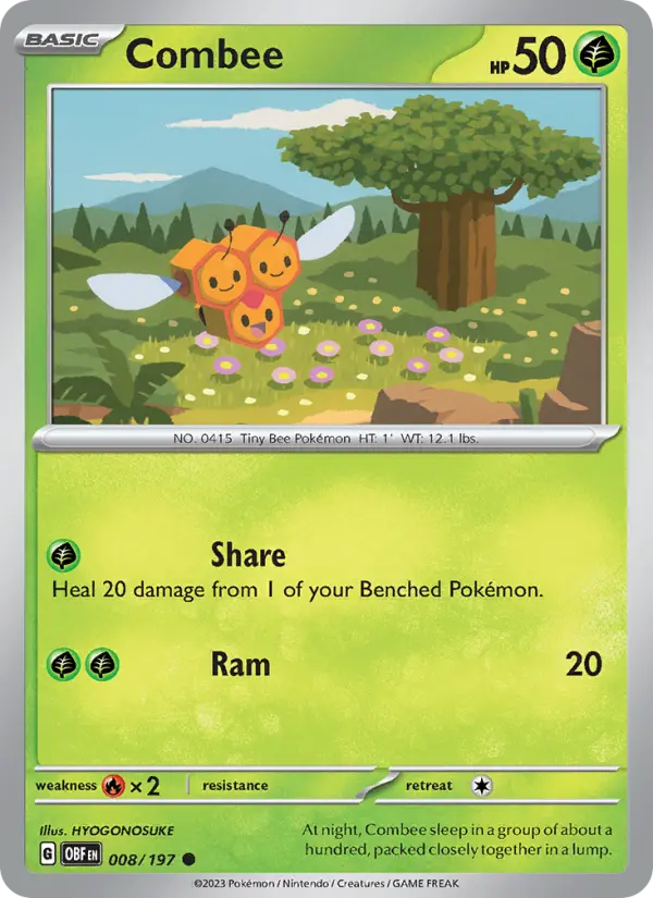 Combee — Obsidian Flames card #008