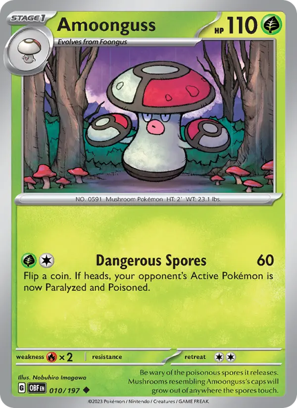 Amoonguss — Obsidian Flames card #010