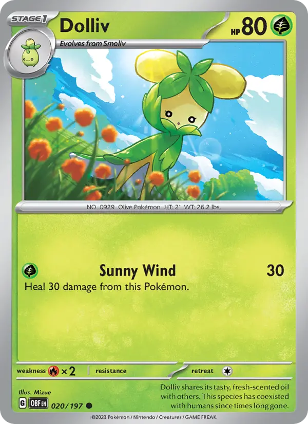 Dolliv — Obsidian Flames card #020