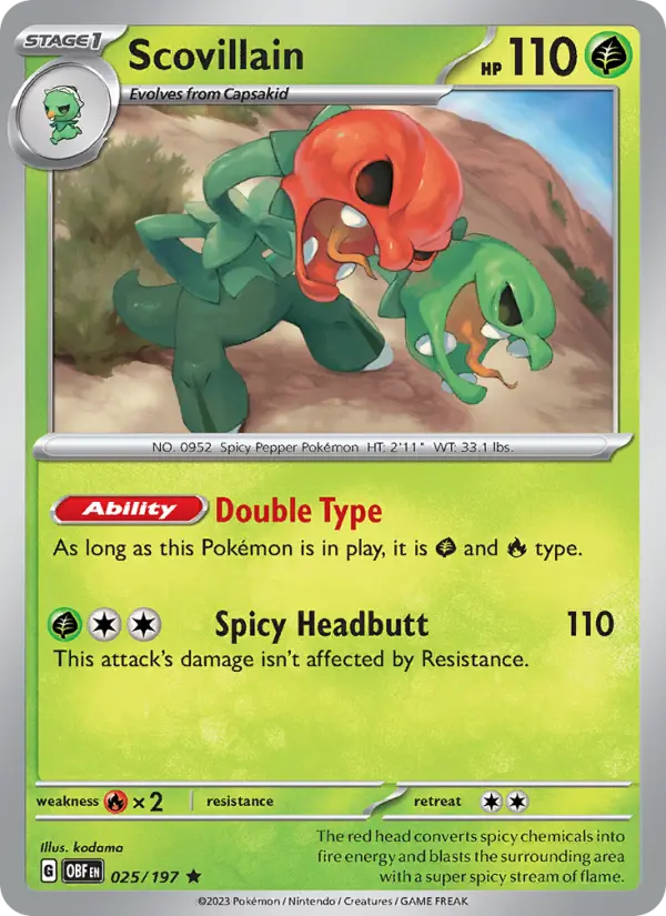 Scovillain — Obsidian Flames card #025