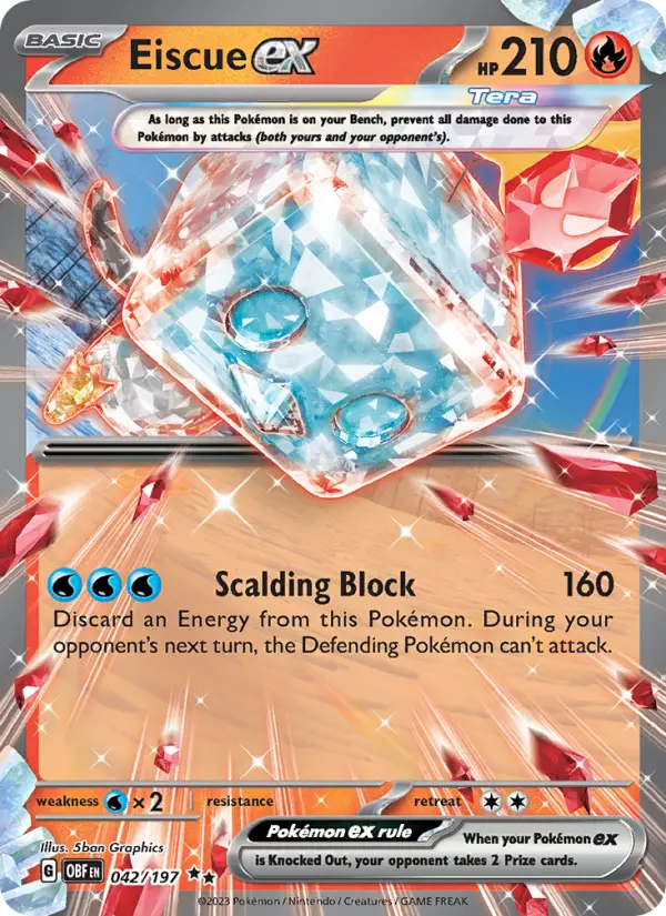 Eiscue ex — Obsidian Flames card #042