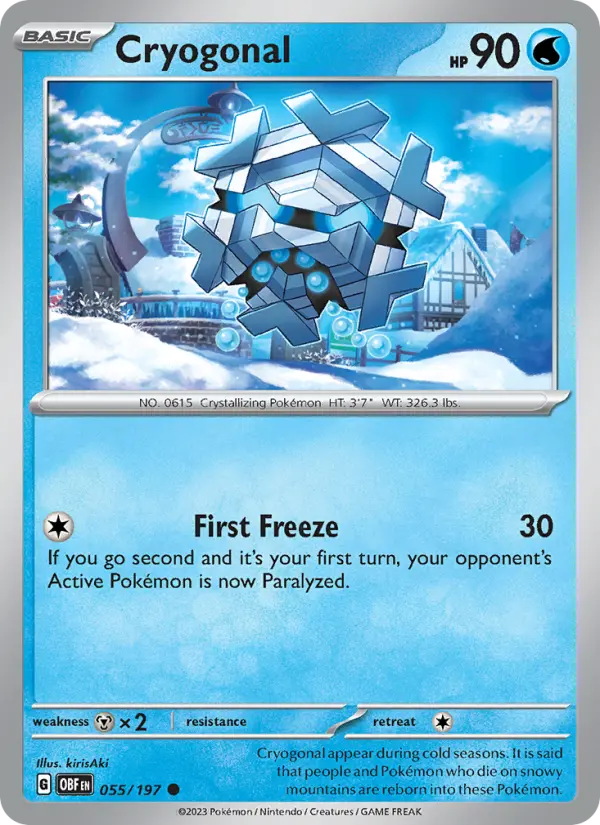 Cryogonal — Obsidian Flames card #055
