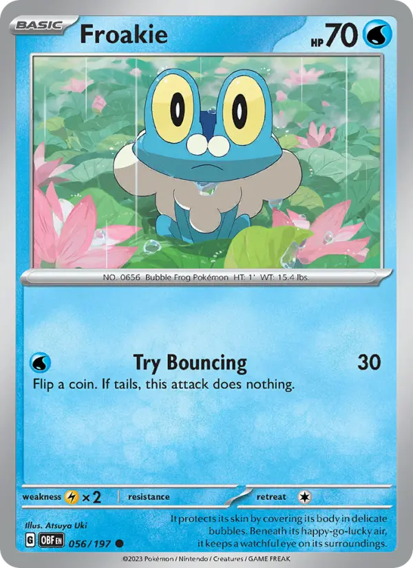 Froakie — Obsidian Flames card #056