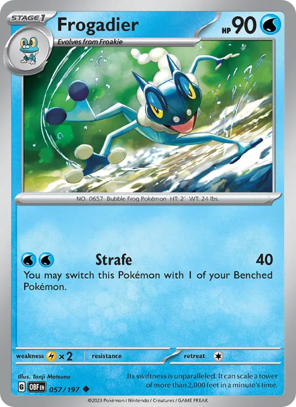 Frogadier — Obsidian Flames card #057