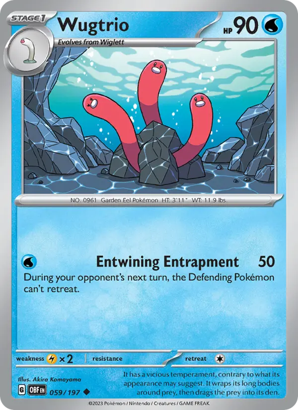 Wugtrio — Obsidian Flames card #059