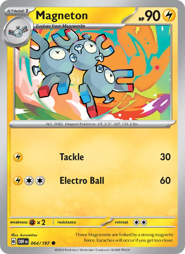 Magneton — Obsidian Flames card #064