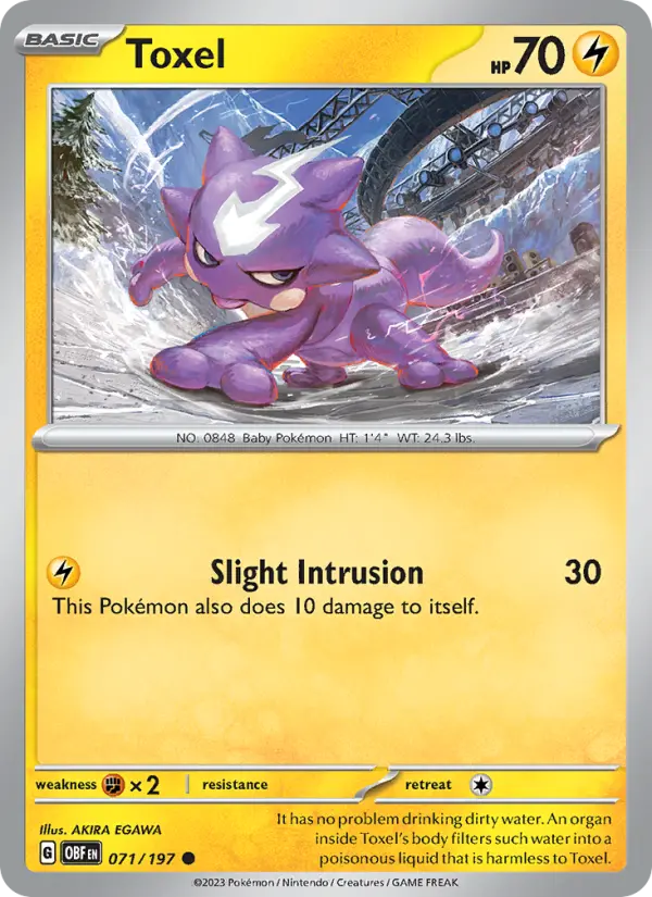 Toxel — Obsidian Flames card #071