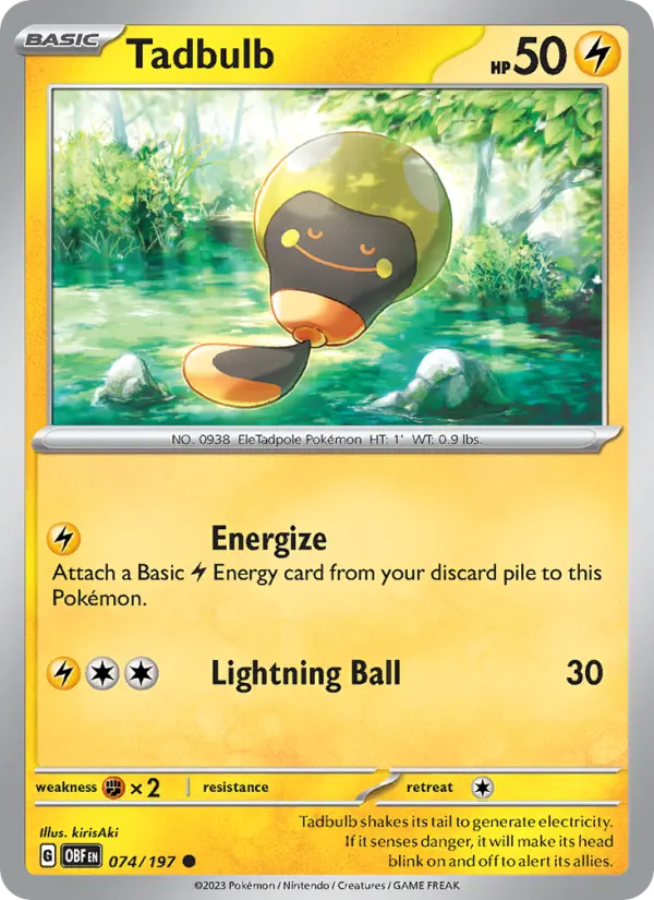 Tadbulb — Obsidian Flames card #074